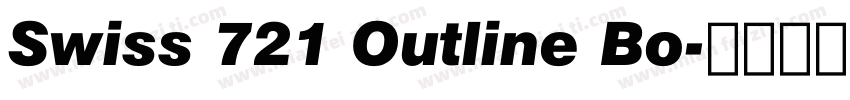 Swiss 721 Outline Bo字体转换